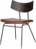 Soli Dining Chair (Dark - Caramel Leather with Black Frame)