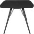 Piper Dining Table (Short - Ebonized with Brass Accent)