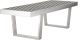 Zoe Occasional Bench (Silver)