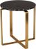 Rosa Side Table (Black with Gold Base)
