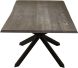 Couture Dining Table (Medium - Oxidized Grey Oak with Black Base)