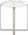 Rosa Side Table (White with Silver Base)
