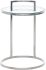 Lily Side Table (Silver with Glass Top)
