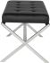 Auguste Occasional Bench (Short - Black with Silver Base)