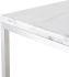 Verona Counter Table (White with Silver Base)