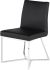 Patrice Dining Chair (Black with Silver Frame)