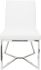 Patrice Dining Chair (White with Silver Frame)
