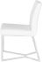 Patrice Dining Chair (White with Silver Frame)