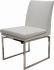 Savine Dining Chair (White with Silver Frame)