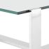 Flynn Coffee Table (Small - Glass with Silver Base)