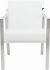 Valentine Dining Chair (White with Silver Frame)