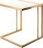 Ethan Side Table (White with Gold Base)