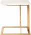 Dell Side Table (White with Gold Base)