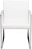 Clara Dining Chair (White with Silver Frame)