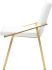 Nika Dining Chair (White with Gold Frame)