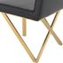 Talbot Dining Chair (Leathette - Black with Gold Frame)