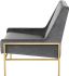 Theodore Occasional Chair (Tarnished Silver with Gold Frame)