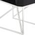 Caprice Dining Chair (Velour - Black with Silver Frame)