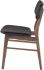 Scott Dining Chair (Black with Walnut Frame)