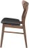 Colby Dining Chair (Black with Walnut Frame)