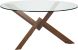 Costa Dining Table (Walnut with Glass Top)