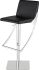 Swing Adjustable Height Stool (Black with Silver Base)