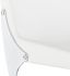 Swing Adjustable Height Stool (White with Silver Base)