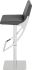 Swing Adjustable Height Stool (Grey with Silver Base)