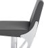 Swing Adjustable Height Stool (Grey with Silver Base)