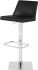 Rome Adjustable Height Stool (Black with Silver Base)