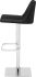 Rome Adjustable Height Stool (Black with Silver Base)