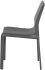 Colter Dining Chair (Dark Grey Leather with Dark Grey Legs)