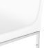 Colter Bar Stool (White Leather with Silver Base)