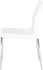 Colter Dining Chair (No Armrests - White Leather with Silver Legs)
