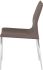Colter Dining Chair (No Armrests - Mink Leather with Silver Legs)
