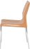 Colter Dining Chair (No Armrests - Ochre Leather with Silver Legs)