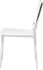 Aaron Dining Chair (White with Silver Frame)