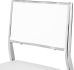 Aaron Adjustable Height Stool (White with Silver Base)