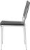 Aaron Dining Chair (Black with Silver Frame)