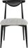 Vicuna Dining Chair (Boucle Grey with Black Legs)