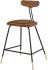 Dayton Counter Stool (Umber Tan Leather with Hard Fumed Seat)