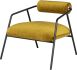 Cyrus Occasional Chair (Gold with Black Frame)