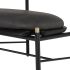 Kink Occasional Chair (Storm Black Leather with Black Backrest)