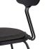 Dayton Counter Stool (Storm Leather Seat with Charred Oak Backrest)