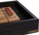 Shuffleboard Gaming Table (Ebonized Oak Top with Black Cast Iron Base)
