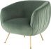 Sofia Occasional Chair (Moss with Gold Legs)
