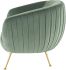 Sofia Occasional Chair (Moss with Gold Legs)