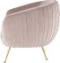 Sofia Occasional Chair (Blush with Gold Legs)