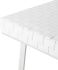 Karlee Occasional Bench (White Leather with Silver Base)