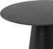 Dania Dining Table (Small - Black with Black Base)